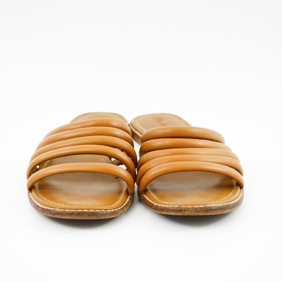 Madewell Leather Slide Sandals #109-28 - Picture 2 of 5